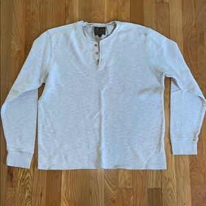 Lucky Brand heather tan Henley, L.